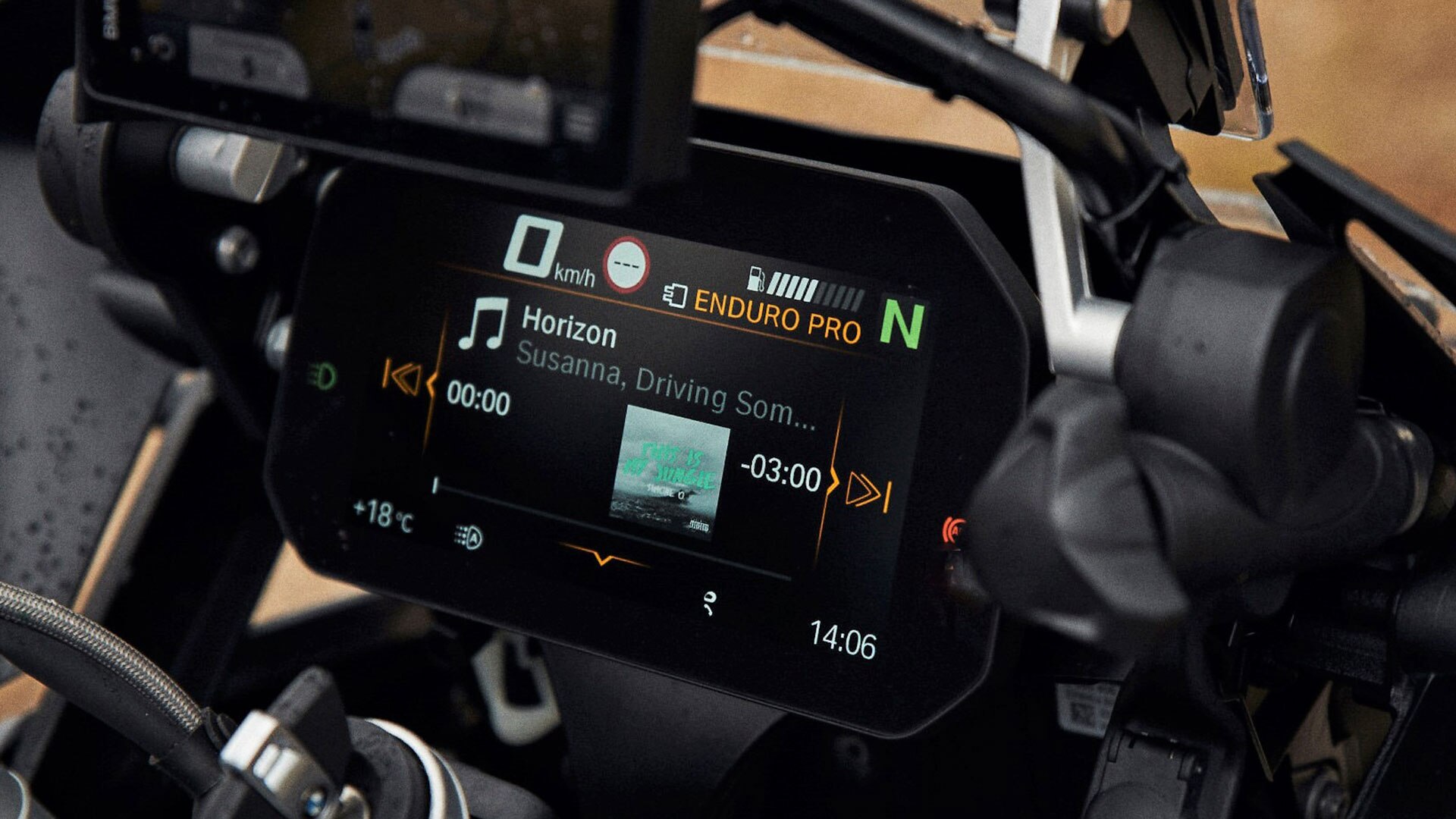 La BMW R 1250 GS con conectividad de serie.