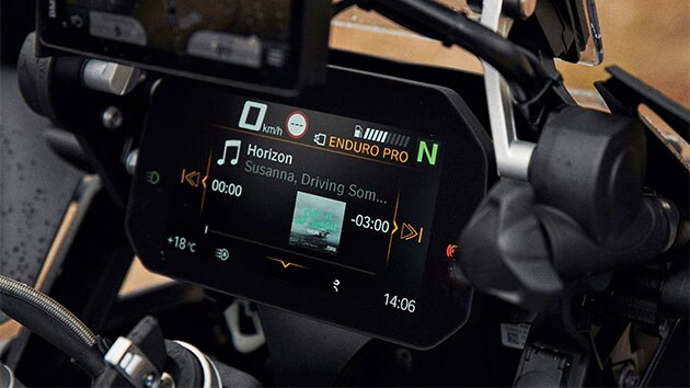 La BMW R 1250 GS con conectividad de serie.