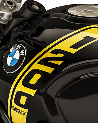 Vemos las letras de 1200 cc en el depósito de la R nineT Urban G / S.