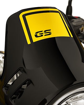 Vemos el parabrisas de la R nineT Urban G / S incl. Logotipo GS.