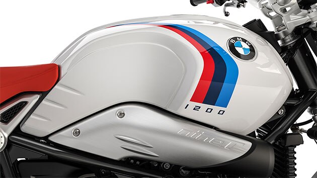 Vemos la forma del tanque y la cubierta del tubo de la R nineT Urban G / S.