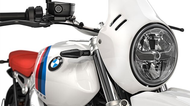 Vemos los faros LED y los intermitentes LED de la R nineT Urban G / S.