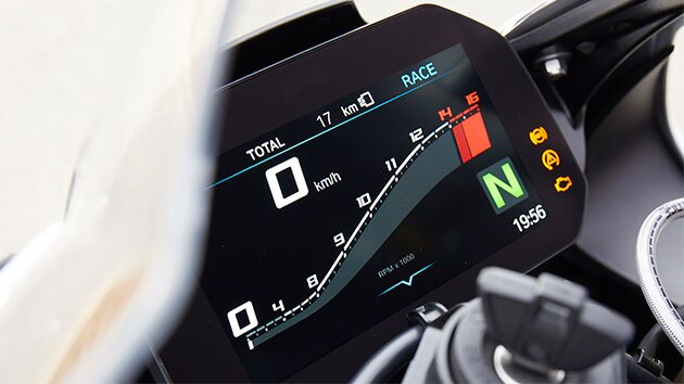BMW RR - Pantalla TFT de 6,5 pulgadas